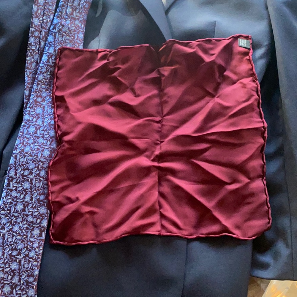 Suit Jacket, Tie, and pocket square combo